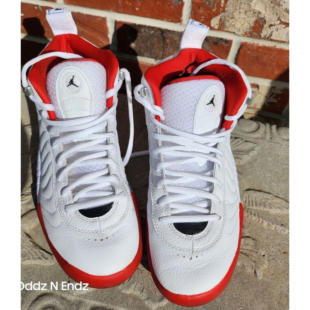 Air Jordan Jumpman Pro White & Red Basketball Shoes Size US 8.5 Athletic Sneaker - Picture 13 of 14
